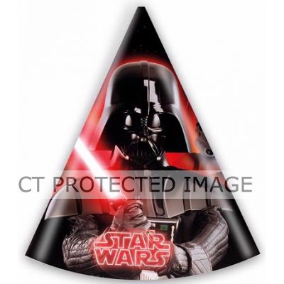  Star Wars Party Hats (pack quantity 6) 