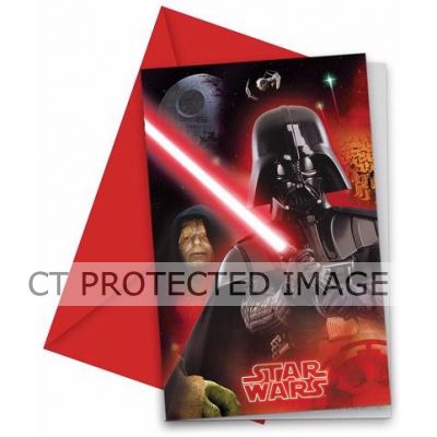  Star Wars Invitations (pack quantity 6) 