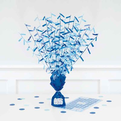 Glitz Blue Balloon Weight Centerpiece