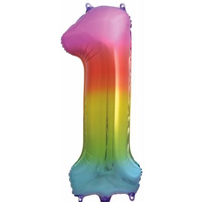 34 Inch Rainbow Numeral Foil 1