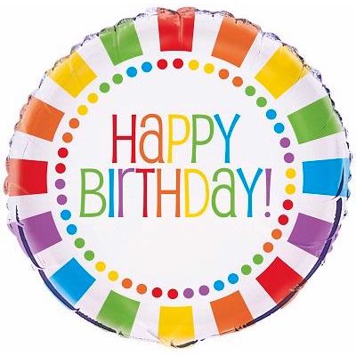 18 Inch Rainbow Foil Balloon