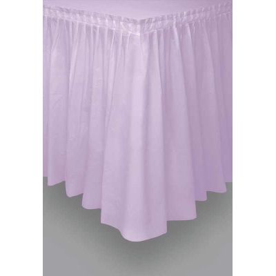 Lavender Plastic Tableskirt