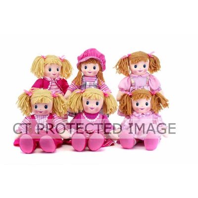 6assorted 50cm Rag Doll