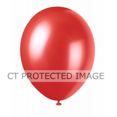  12 Inch Flame Red Pearlized Balloons (pack quantity 50) 