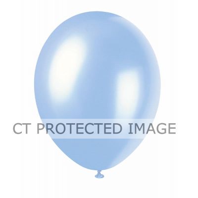  12 Inch Sky Blue Pearlized Balloons (pack quantity 50) 