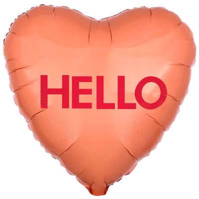 18 Inch Hello Candy Heart Foil Balloon