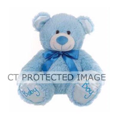 8 Inch Sitting Baby Boy Blue Bear