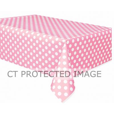 Lovely Pink Dots Table Cover