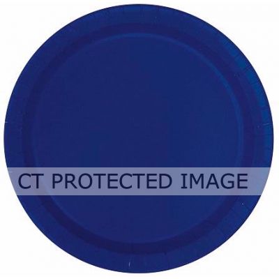 9 Inch True Navy Blue Plates (pack quantity 16) 