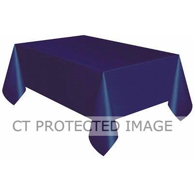 True Navy Blue Plastic Tablecover (standard Packaging)