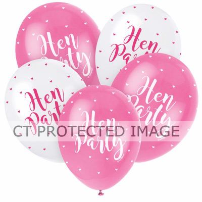  12 Inch Hen Party Balloons (pack quantity 5) 