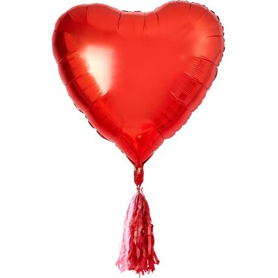 32 Inch Giant Heart Balloon With Tassels