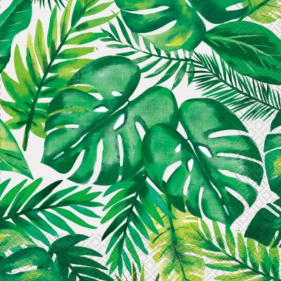 Tropical Palm Luau Luncheon Napkins (pack quantity 16)