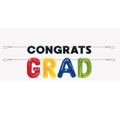 6ft Grad Congratulations Letter Banner
