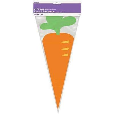 Carrot Cone Cello Bags (pack quantity 20)