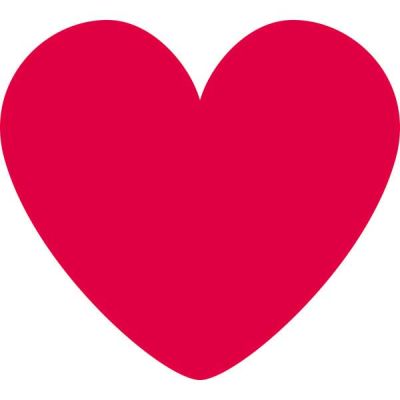 10pc Mini Red Heart Cutouts
