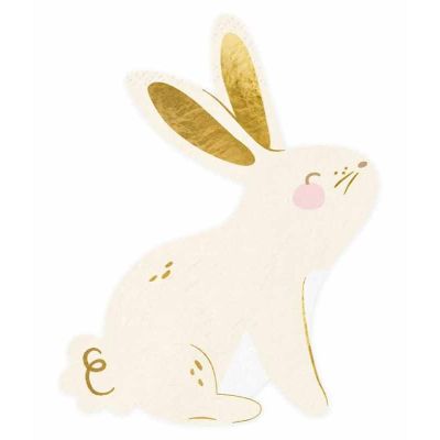 Bunny Shaped Napkins (pack quantity 20)