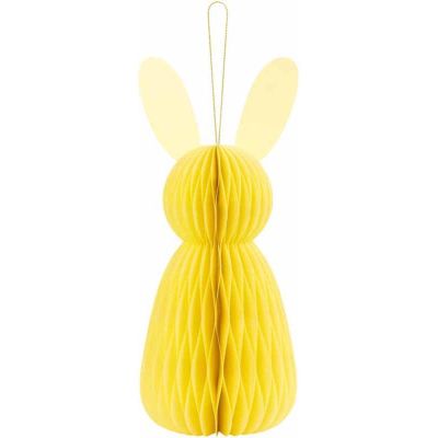 30cm Yellow Bunny Honeycomb Paper Decoration