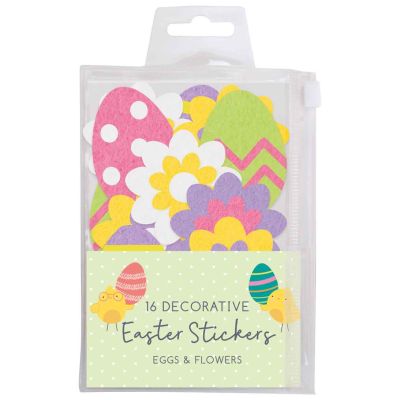 16pc Eggs / Flowers Easter Bonnet Decorations