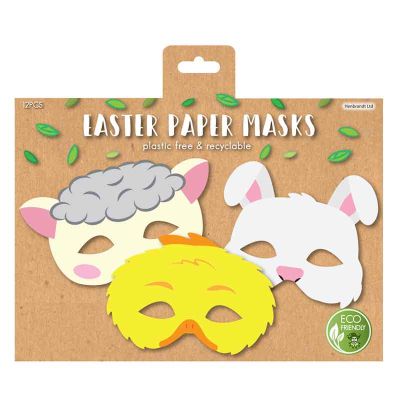 3assorted Easter Paper Mask (pack quantity 12)