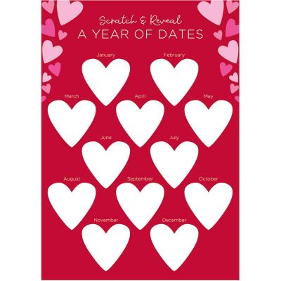 Valentines Personalisable Scratch Dates