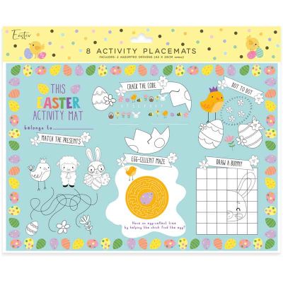 Easter Activity Placemats (pack quantity 8)