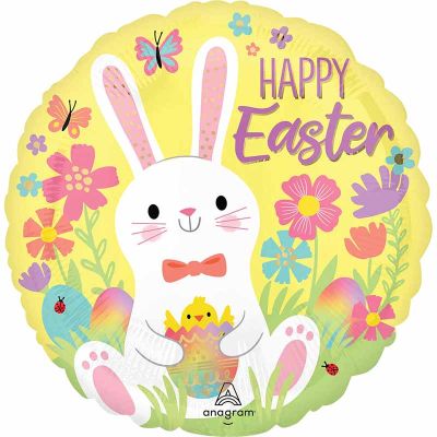 18 Inch Easter Bunny Love Foil Balloon