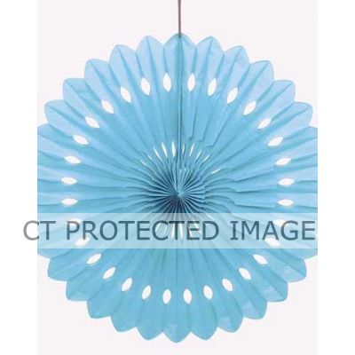 16 Inch Powder Blue Decorative Fan