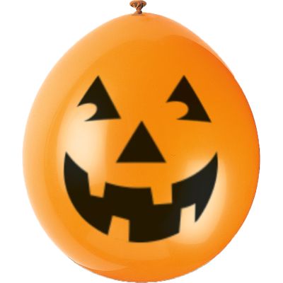  9 Inch Pumpkin Balloons (pack quantity 10) 