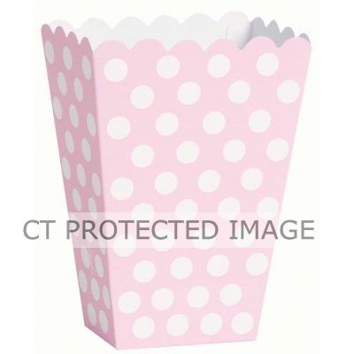  Lovely Pink Dots Treat Boxes (pack quantity 8) 