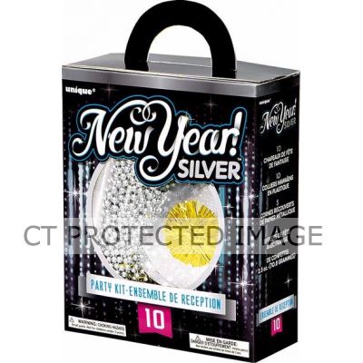 Silver New Year Window Box Kit For 10