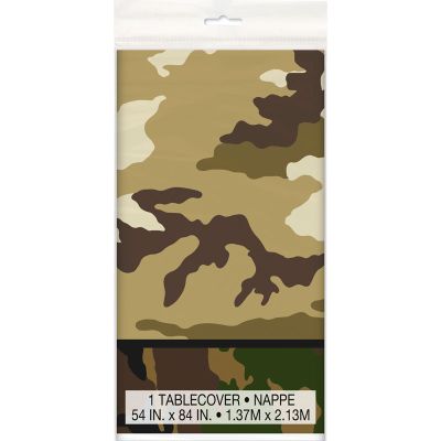 54x84 Inch Military Camo Tablecover