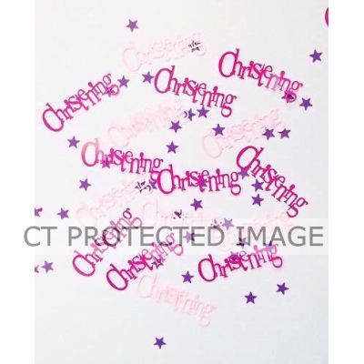 5oz Pink Christening Confetti