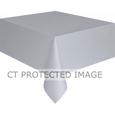 Silver Plastic Tablecover (standard Packaging)