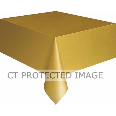 Gold Plastic Tablecover (standard Packaging)