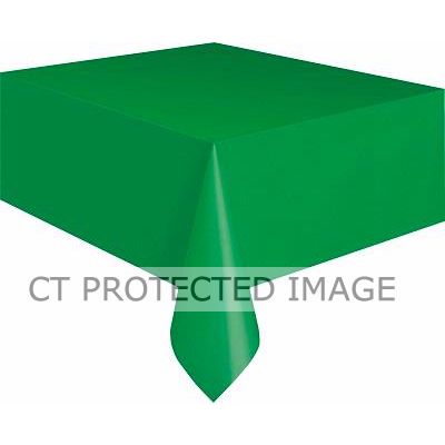 Emerald Green Plastic Table Cover (standard Packaging)