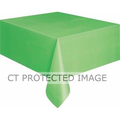 Lime Green Plastic Tablecover (standard Packaging)