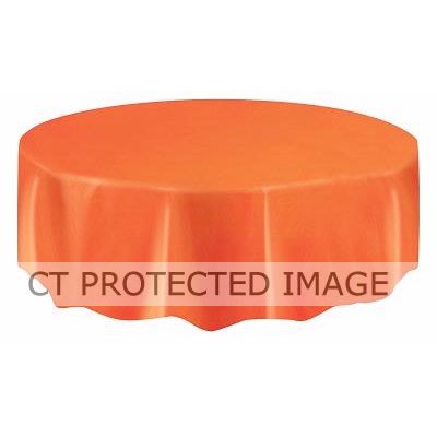 Orange Round Table Cover (standard Packaging)