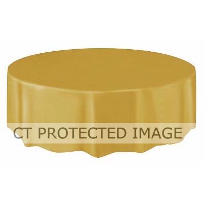 Gold Round Table Cover (standard Packaging)
