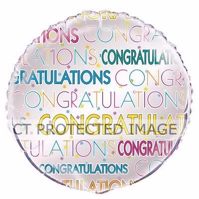 18 Inch Bright Star Congratulations Foil Balloon
