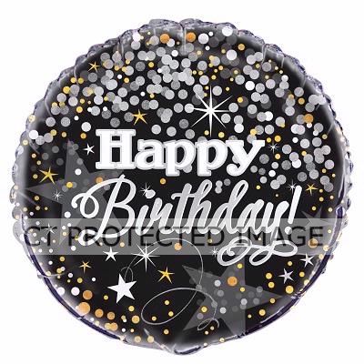 18 Inch Glittering Birthday Foil Balloon