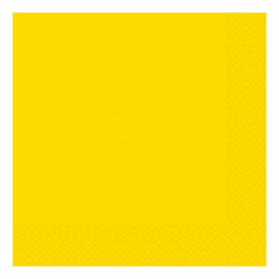  33cm Neon Yellow 33cm Napkins (pack quantity 20) 