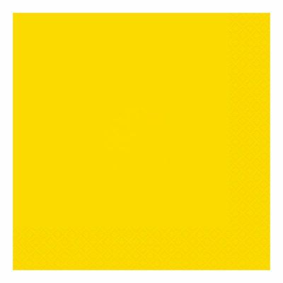  33cm Neon Yellow 33cm Napkins (pack quantity 20) 