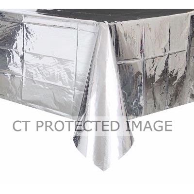 54x84 Inch Silver Foil Table Cover