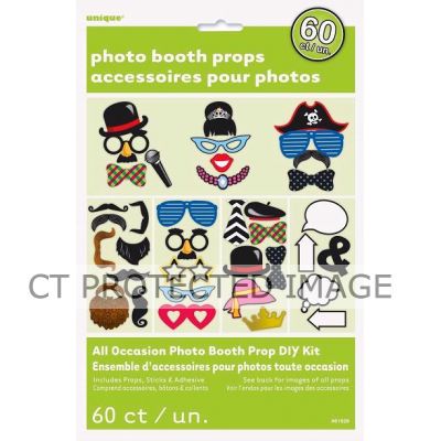60pc Photo Booth Props Kit