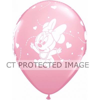  12 Inch Pink Baby Minnie Latex (pack quantity 6) 