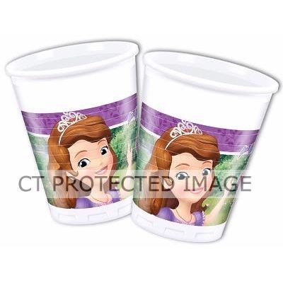  Sofia The First Plastic Cups (pack quantity 8) 