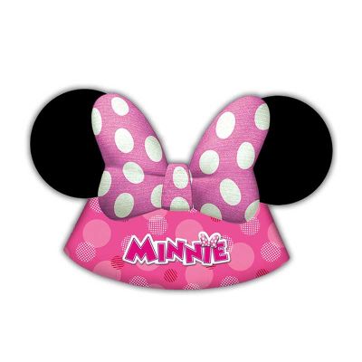  Minnie Mouse Party Hats (pack quantity 6) 