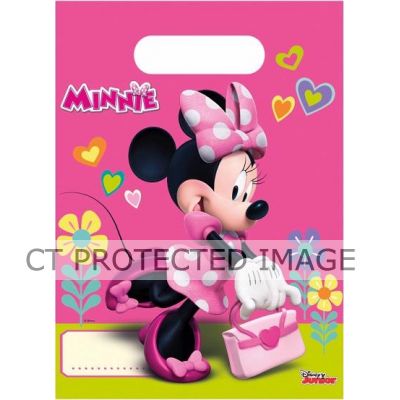  Minnie Mouse Loot Bags (pack quantity 6) 