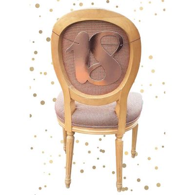 18th Chair Back Rose Gold